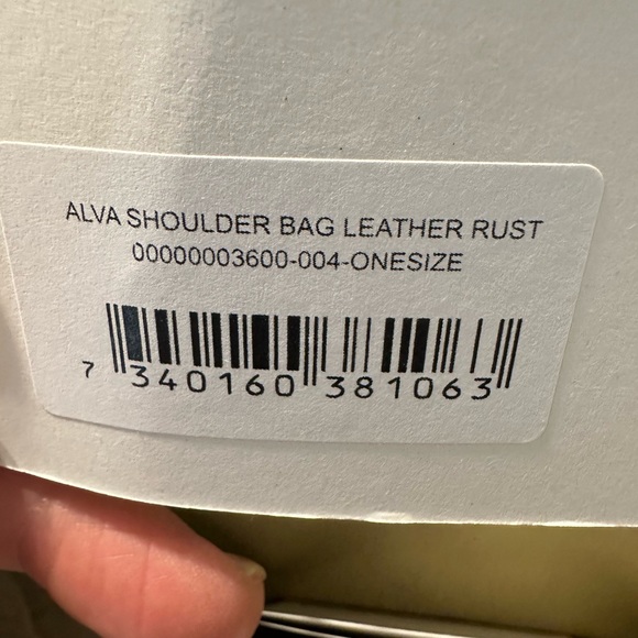 Flattered Alva Suede Shoulder Bag Rust - Picture 13 of 15